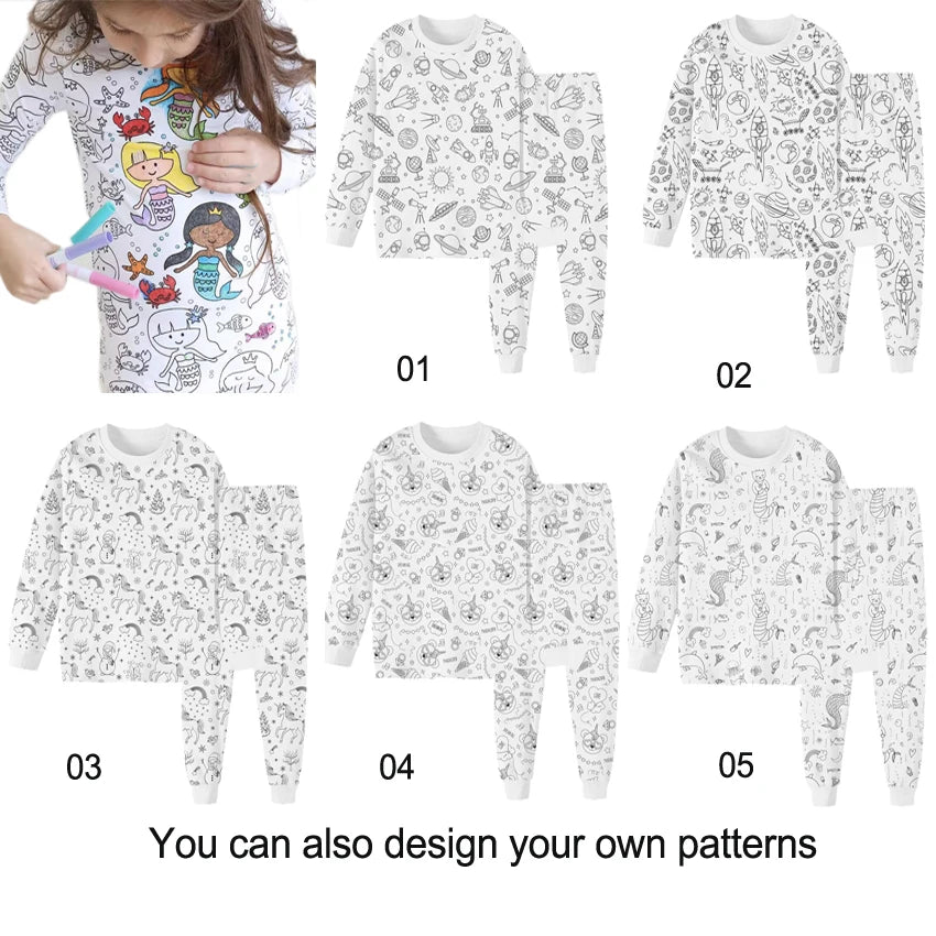 DIY Kids ScribblePJs