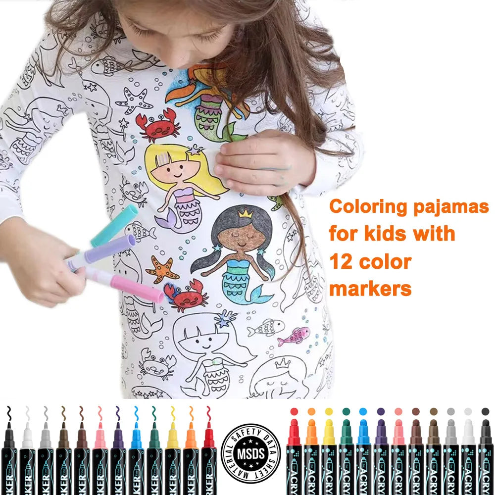 DIY Kids ScribblePJs